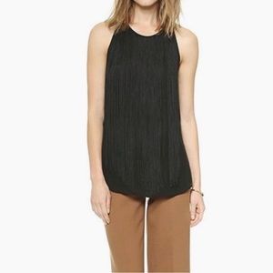 Theory Montien Pure Silk Glossy Fringed Tank Top Size Small

Like new condition
